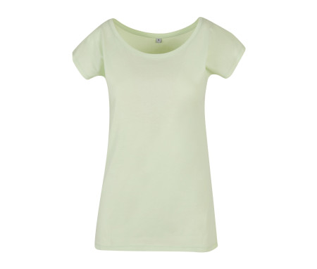LADIES WIDE NECK TEE