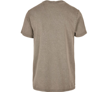 ACID WASHED ROUND NECK TEE