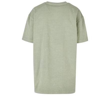 LADIES OVERSIZED ACID WASH TEE
