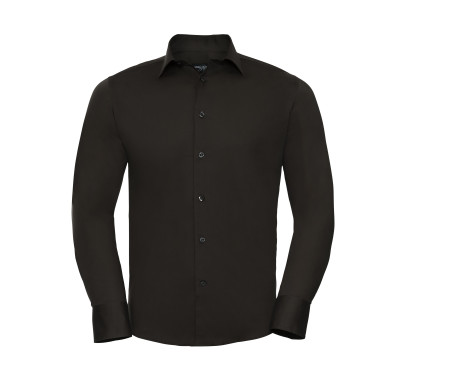 MEN'S LONG SLEEVE FITTED STRETCH SHIRT