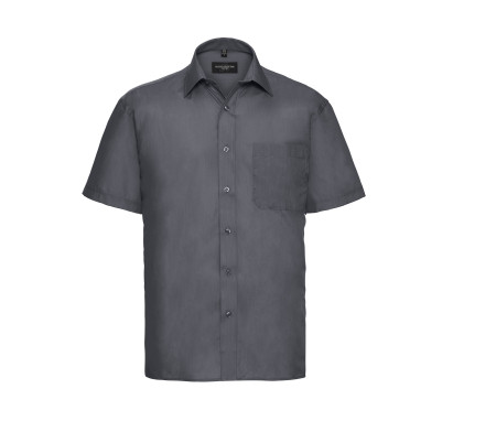 MEN'S SHORT SLEEVE CLASSIC POLYCOTTON POPLIN SHIRT