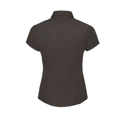 LADIES' SHORT SLEEVE FITTED STRETCH SHIRT