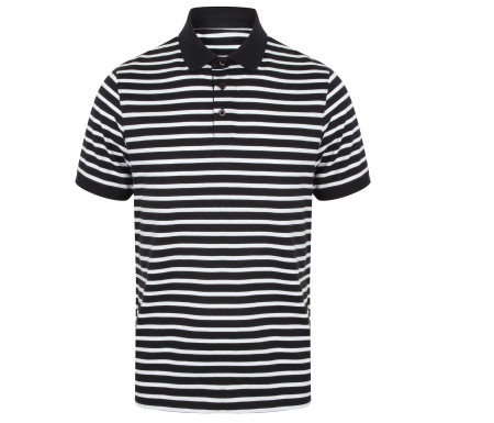 STRIPED JERSEY POLO SHIRT