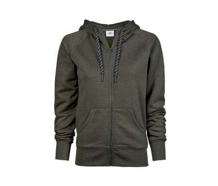 LADIES FASHION FULL ZIP HOOD
