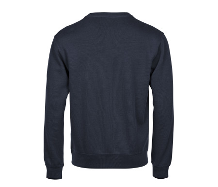 RIBBED INTERLOCK CREW NECK
