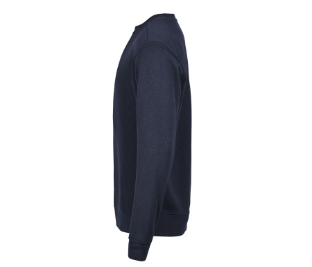 RIBBED INTERLOCK CREW NECK