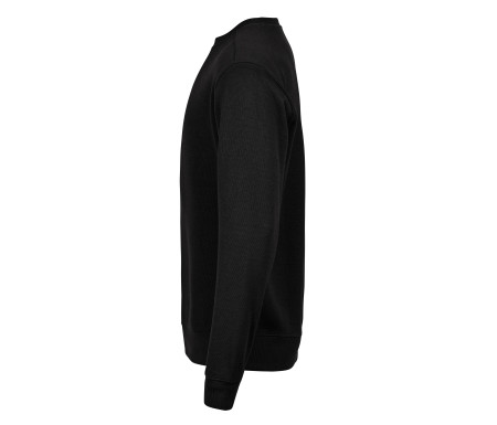 RIBBED INTERLOCK CREW NECK