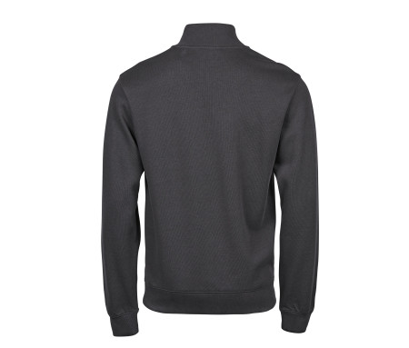 RIBBED INTERLOCK HALF ZIP