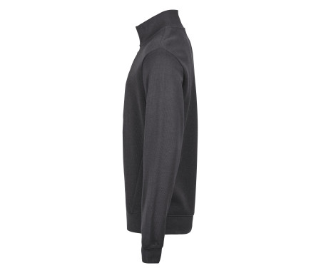 RIBBED INTERLOCK HALF ZIP