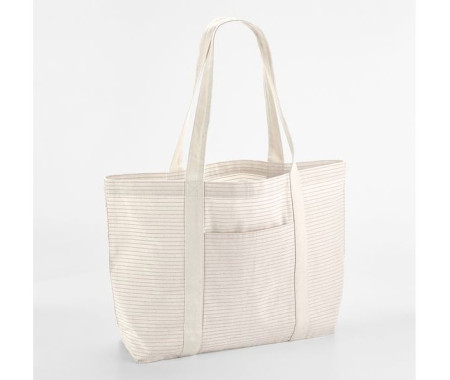 STRIPED ORGANIC COTTON SHOPPER