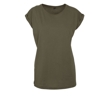 LADIES EXTENDED SHOULDER TEE