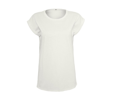 LADIES EXTENDED SHOULDER TEE