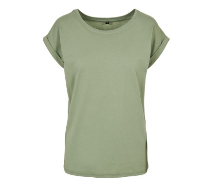 LADIES EXTENDED SHOULDER TEE