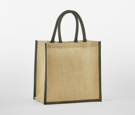 NATURAL STARCHED JUTE MINI GIFT BAG
