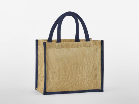 NATURAL STARCHED JUTE MIDI TOTE