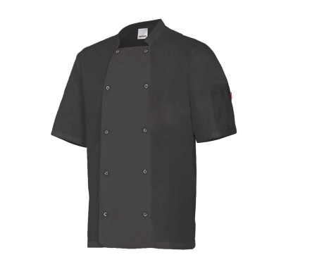VESTE DE CUISINIER MC AVEC BOUTONS PRESSION