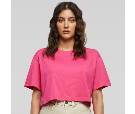 LADIES SHORT OVERSIZED TEE