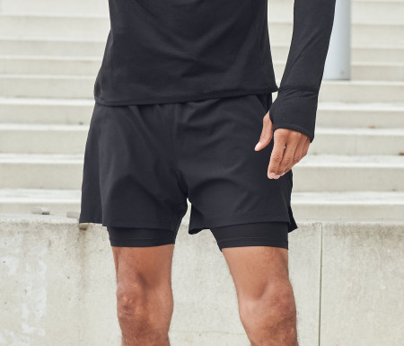 MEN'S DOUBLE LAYER SPORT SHORTS