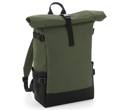 BLOCK ROLL-TOP BACKPACK