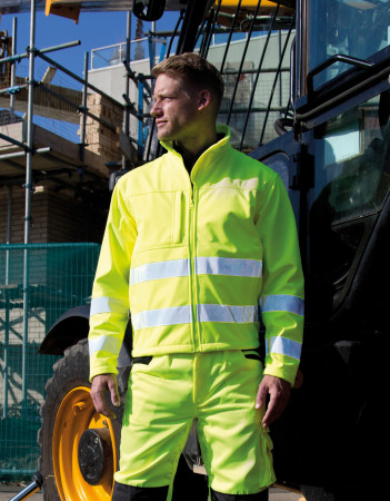 HI-VIS SAFETY SOFTSHELL JACKET