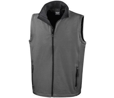 MENS PRINTABLE SOFTSHELL BODYWARMER