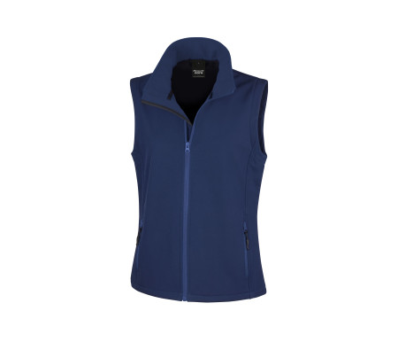 WOMENS PRINTABLE SOFTSHELL BODYWARMER