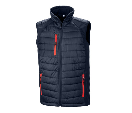 BLACK COMPASS PADDED SOFTSHELL GILET