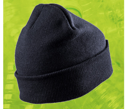 RECYCLED DOUBLE KNIT PRINTERS BEANIE
