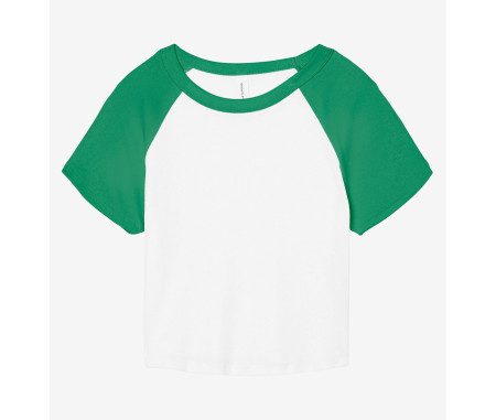 WOMEN'S MICRO RIB RAGLAN BABY TEE