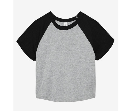 WOMEN'S MICRO RIB RAGLAN BABY TEE