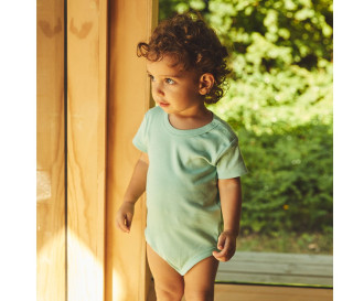 BABIES SHORT SLEEVE BODYSTOCKINGS