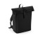 MATTE PU ROLL-TOP BACKPACK