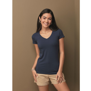 STRETCH-T V-NECK