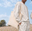 COTTON LARGE HANDLE BASIC SHOPPER